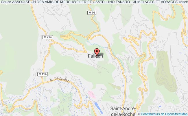 plan association Association Des Amis De Merchweiler Et Castellino-tanaro - Jumelages Et Voyages Falicon