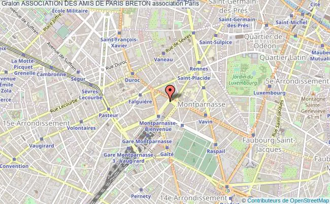 plan association Association Des Amis De Paris Breton Paris