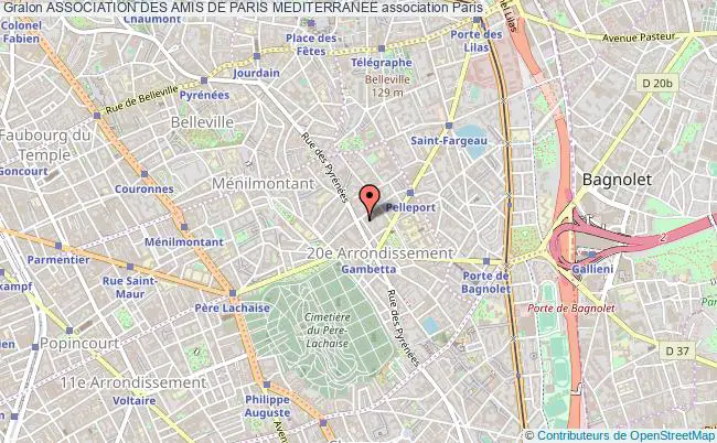 plan association Association Des Amis De Paris Mediterranee Paris