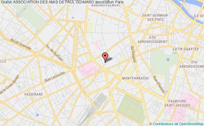 plan association Association Des Amis De Paul Guimard Paris