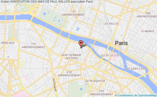 plan association Association Des Amis De Paul Kallos Paris