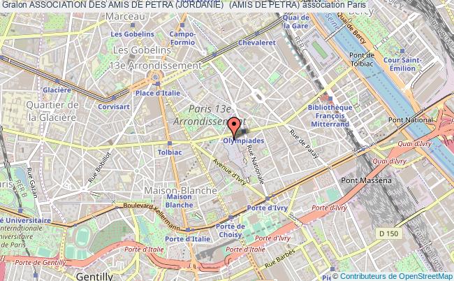 plan association Association Des Amis De Petra (jordanie)  (amis De Petra) Paris