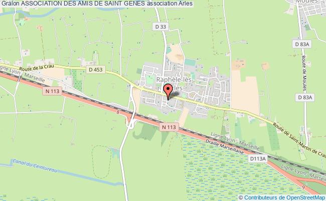 plan association Association Des Amis De Saint Genes Arles