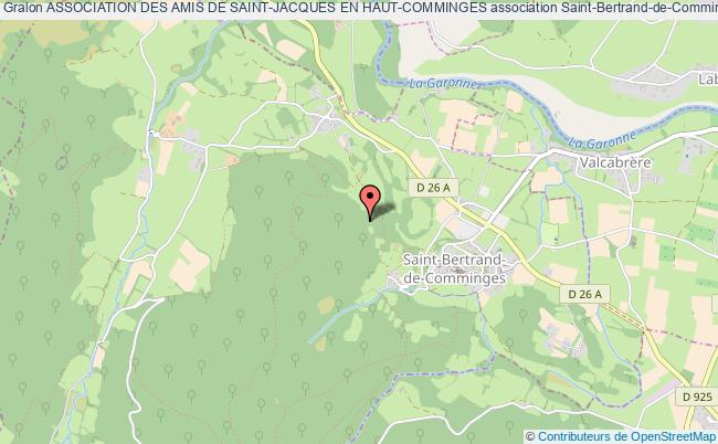 plan association Association Des Amis De Saint-jacques En Haut-comminges Saint-Bertrand-de-Comminges