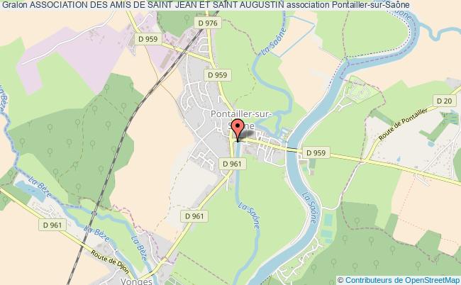 plan association Association Des Amis De Saint Jean Et Saint Augustin Pontailler-sur-Saône