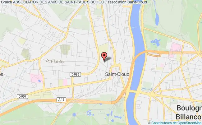plan association Association Des Amis De Saint-paul's School Saint-Cloud