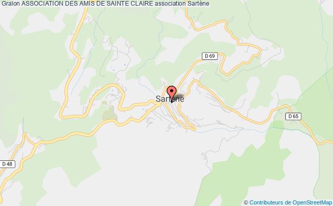 plan association Association Des Amis De Sainte Claire Sartène