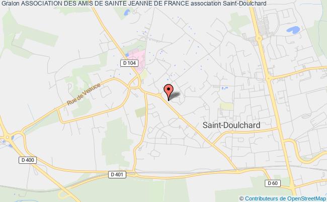 plan association Association Des Amis De Sainte Jeanne De France Saint-Doulchard