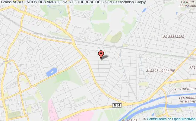 plan association Association Des Amis De Sainte-therese De Gagny Gagny
