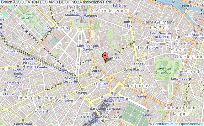 plan association Association Des Amis De Spinoza Paris