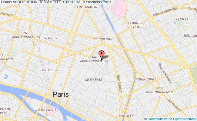 plan association Association Des Amis De Stendhal Paris