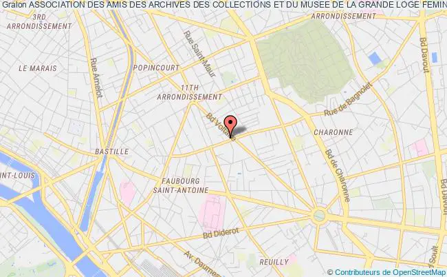 plan association Association Des Amis Des Archives Des Collections Et Du Musee De La Grande Loge Feminine De France Paris
