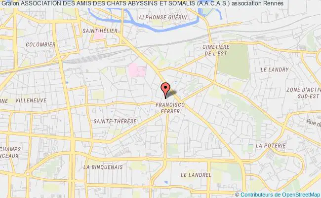 plan association Association Des Amis Des Chats Abyssins Et Somalis (a.a.c.a.s.) Rennes