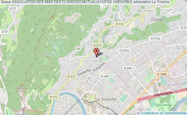 plan association Association Des Amis Des Cliniques Mutualistes De Grenoble Tronche