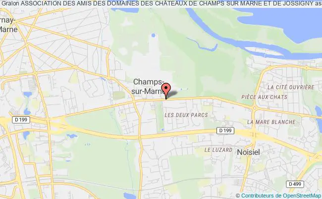 plan association Association Des Amis Des Domaines Des ChÂteaux De Champs Sur Marne Et De Jossigny Champs-sur-Marne