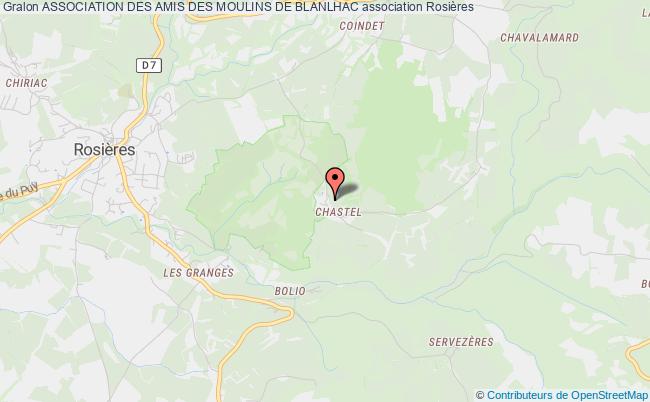 plan association Association Des Amis Des Moulins De Blanlhac Rosières