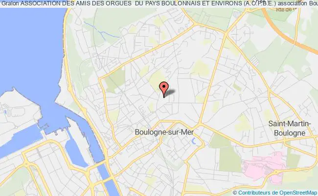 plan association Association Des Amis Des Orgues  Du Pays Boulonnais Et Environs (a.o.p.b.e.) Boulogne-sur-Mer
