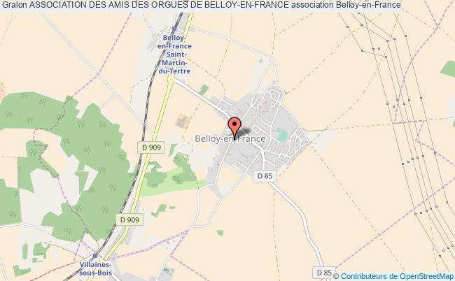 plan association Association Des Amis Des Orgues De Belloy-en-france Belloy-en-France