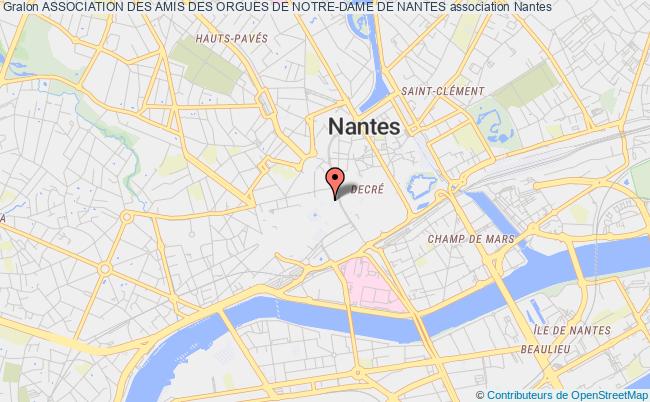 plan association Association Des Amis Des Orgues De Notre-dame De Nantes Nantes