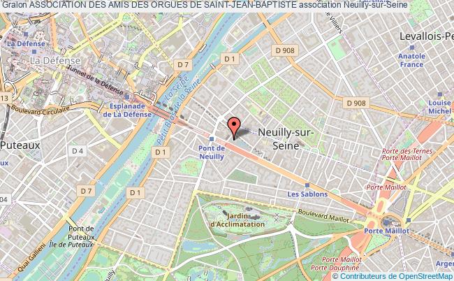 plan association Association Des Amis Des Orgues De Saint-jean-baptiste Neuilly-sur-Seine