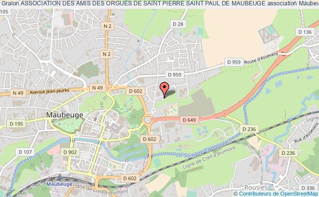 plan association Association Des Amis Des Orgues De Saint Pierre Saint Paul De Maubeuge Maubeuge