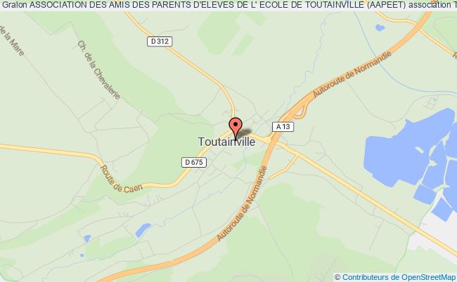 plan association Association Des Amis Des Parents D'eleves De L' Ecole De Toutainville (aapeet) Toutainville