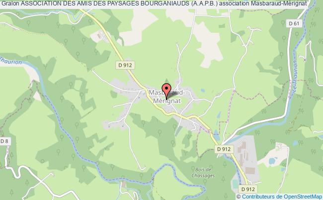 plan association Association Des Amis Des Paysages Bourganiauds (a.a.p.b.) Masbaraud-Mérignat