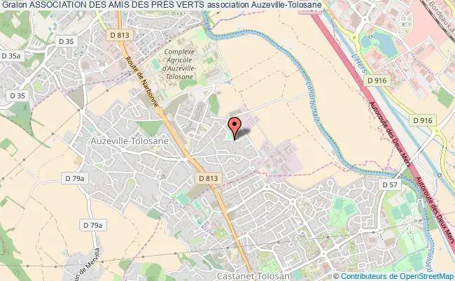 plan association Association Des Amis Des PrÉs Verts Auzeville-Tolosane