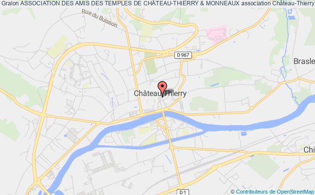 plan association Association Des Amis Des Temples De ChÂteau-thierry & Monneaux Château-Thierry