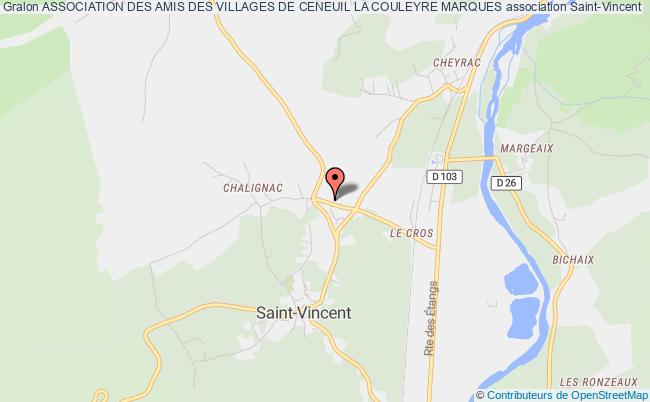 plan association Association Des Amis Des Villages De Ceneuil La Couleyre Marques Saint-Vincent