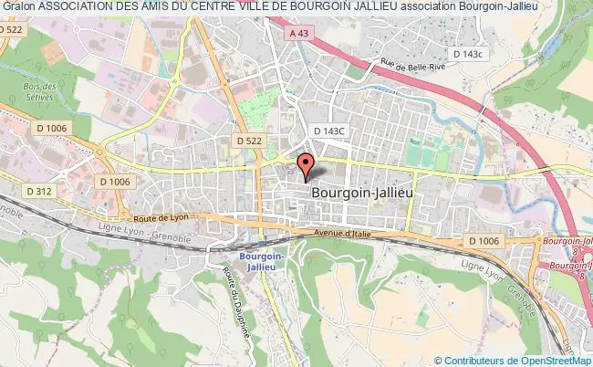 plan association Association Des Amis Du Centre Ville De Bourgoin Jallieu Bourgoin-Jallieu