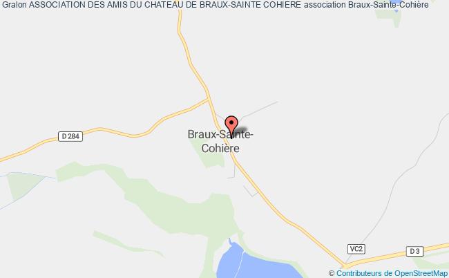 plan association Association Des Amis Du Chateau De Braux-sainte Cohiere Braux-Sainte-Cohière