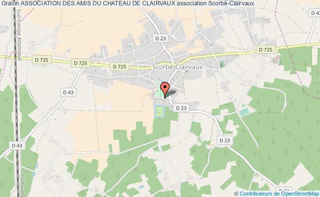 plan association Association Des Amis Du Chateau De Clairvaux Scorbé-Clairvaux