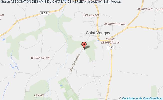 plan association Association Des Amis Du Chateau De Kerjean Saint-Vougay