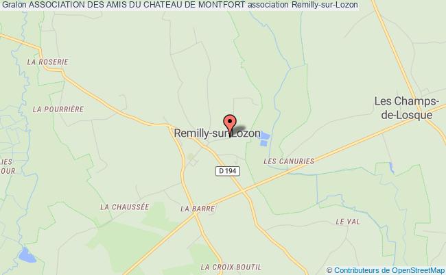 plan association Association Des Amis Du Chateau De Montfort Remilly-sur-Lozon
