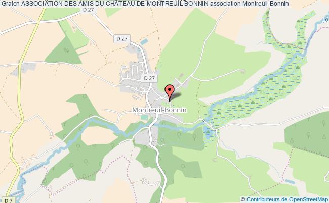 plan association Association Des Amis Du ChÂteau De Montreuil Bonnin Montreuil-Bonnin