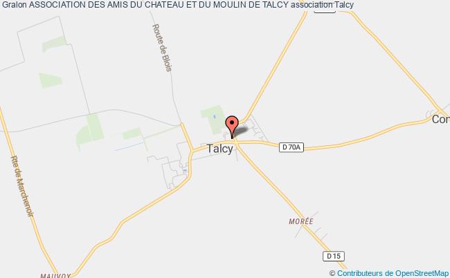 plan association Association Des Amis Du Chateau Et Du Moulin De Talcy Talcy