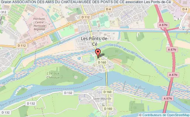 plan association Association Des Amis Du Chateau-musÉe Des Ponts De CÉ Les   Ponts-de-Cé