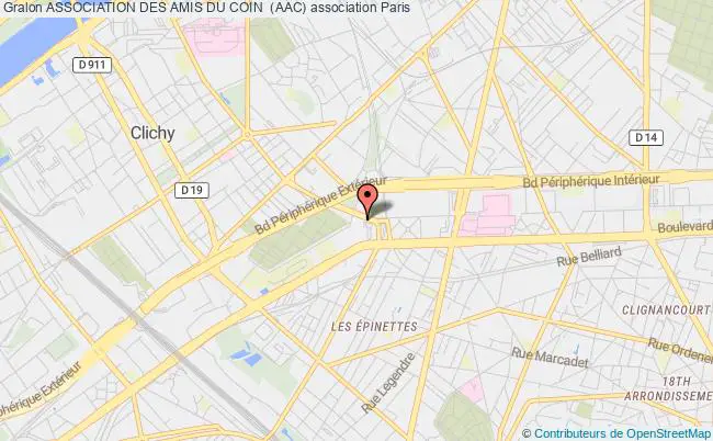 plan association Association Des Amis Du Coin  (aac) PARIS