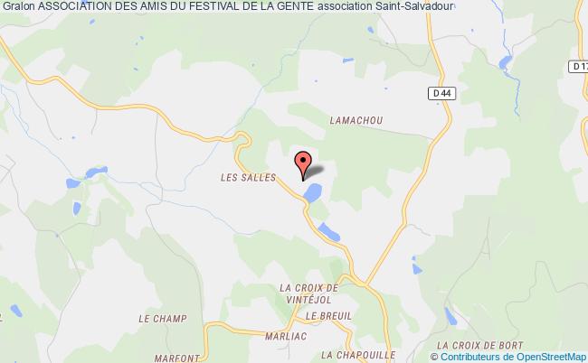 plan association Association Des Amis Du Festival De La Gente Saint-Salvadour