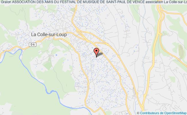 plan association Association Des Amis Du Festival De Musique De Saint-paul De Vence La Colle-sur-Loup
