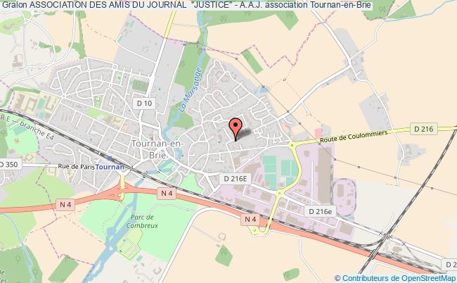 plan association Association Des Amis Du Journal  "justice" - A.a.j. Tournan-en-Brie