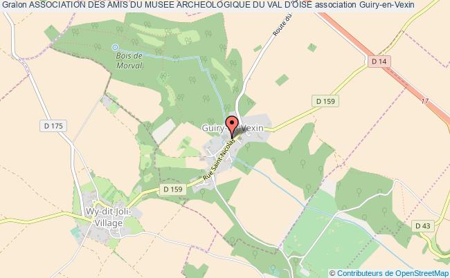 plan association Association Des Amis Du Musee Archeologique Du Val D'oise Guiry-en-Vexin