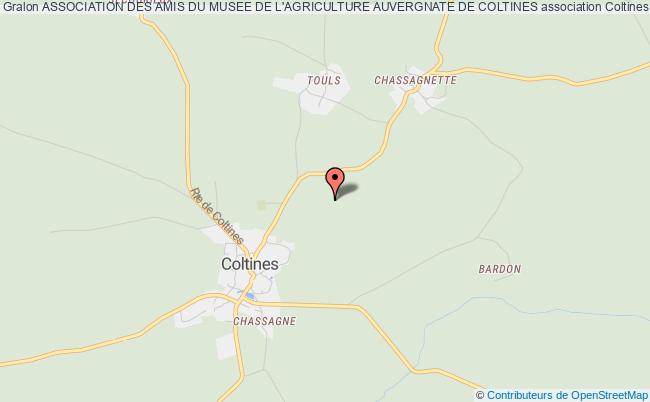 plan association Association Des Amis Du Musee De L'agriculture Auvergnate De Coltines Coltines