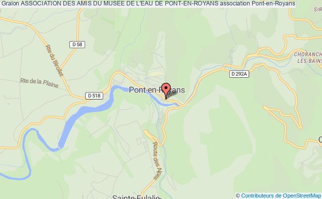 plan association Association Des Amis Du Musee De L'eau De Pont-en-royans Pont-en-Royans