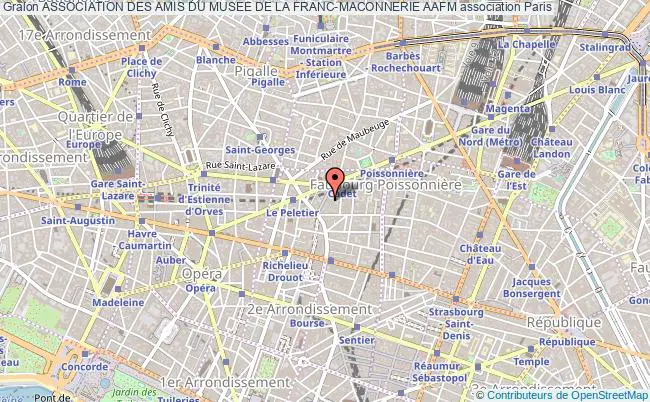 plan association Association Des Amis Du Musee De La Franc-maconnerie Aafm Paris