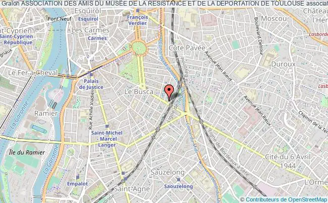 plan association Association Des Amis Du Musee De La Resistance Et De La Deportation De Toulouse Toulouse