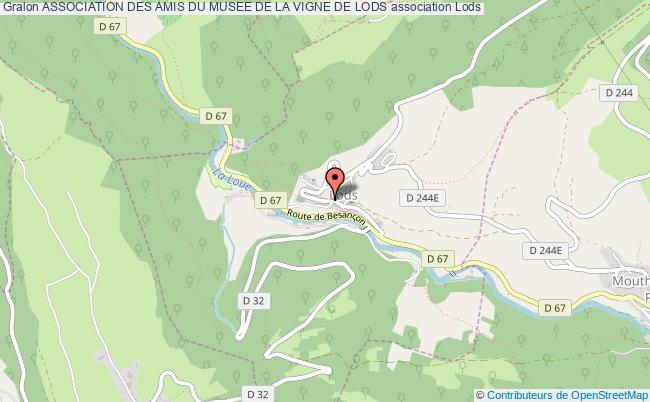 plan association Association Des Amis Du Musee De La Vigne De Lods 