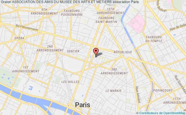 plan association Association Des Amis Du Musee Des Arts Et Metiers Paris
