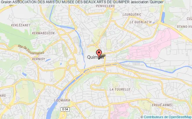 plan association Association Des Amis Du Musee Des Beaux Arts De Quimper Quimper